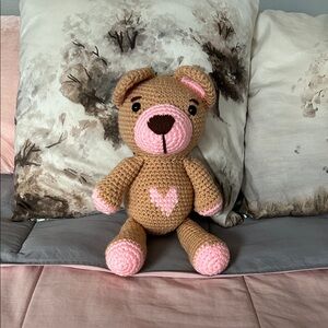 Creativelym Handmade Crochet Teddy